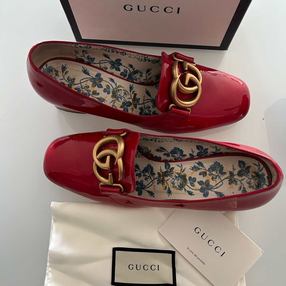 Gucci Vernice Crystal Red View 5